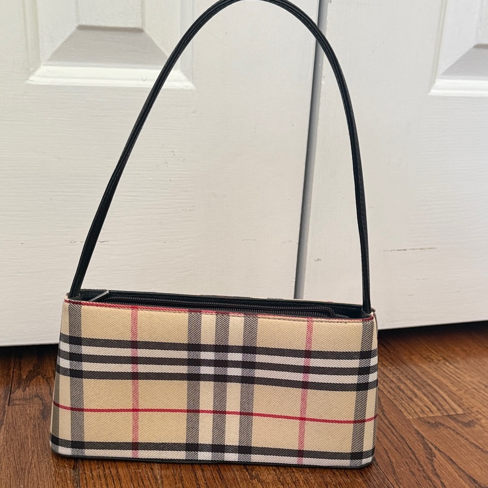 Faux Burberry Shoulder Bag